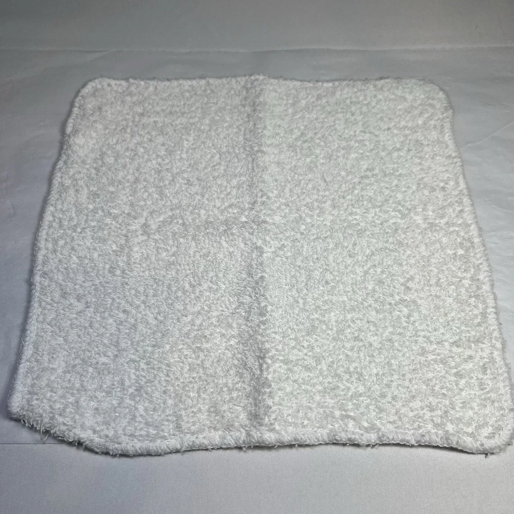 12 White Washcloths Terry Face Towel Hand Cloth Spa Mainstay‎